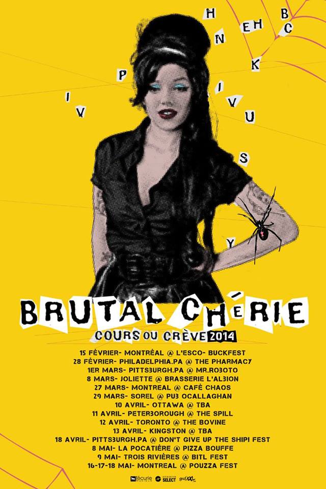 brutal cherie tour poster